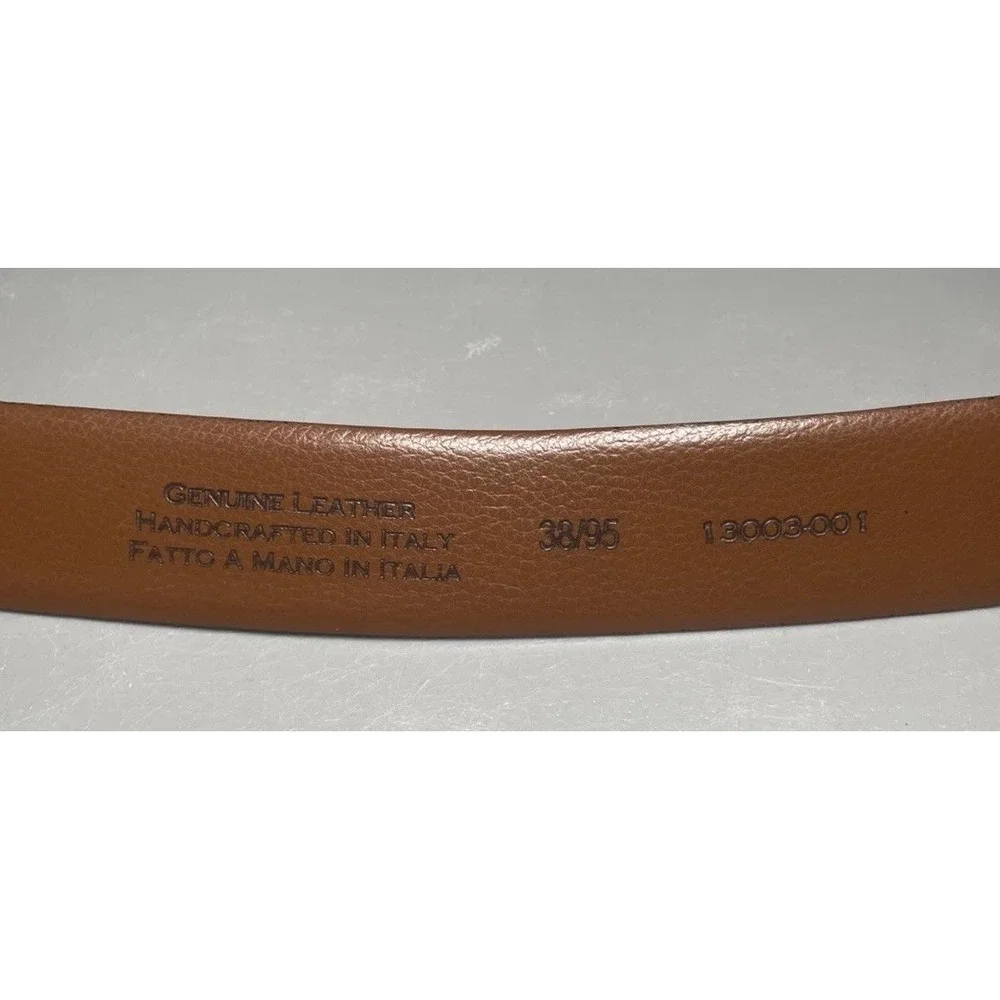 Joseph Abboud‎ Mens Black Genuine Leather Belt Size 38 Handcrafted Italy